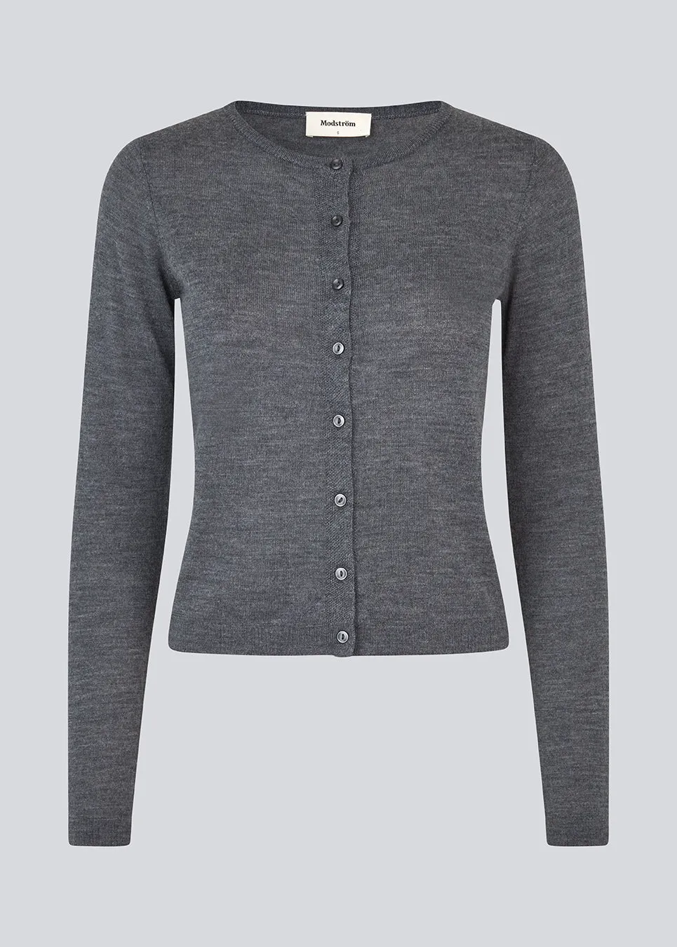 HirokiMD short cardigan - Dark Grey Melange