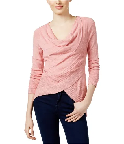 I-N-C Womens Draped Knit Sweater