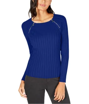 I-N-C Womens Shoulder Zip Pullover Sweater