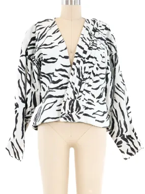 Jitrois Tiger Stripe Leather Jacket