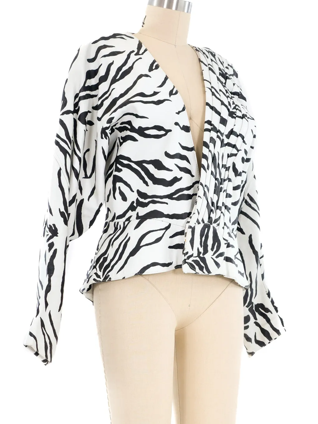 Jitrois Tiger Stripe Leather Jacket