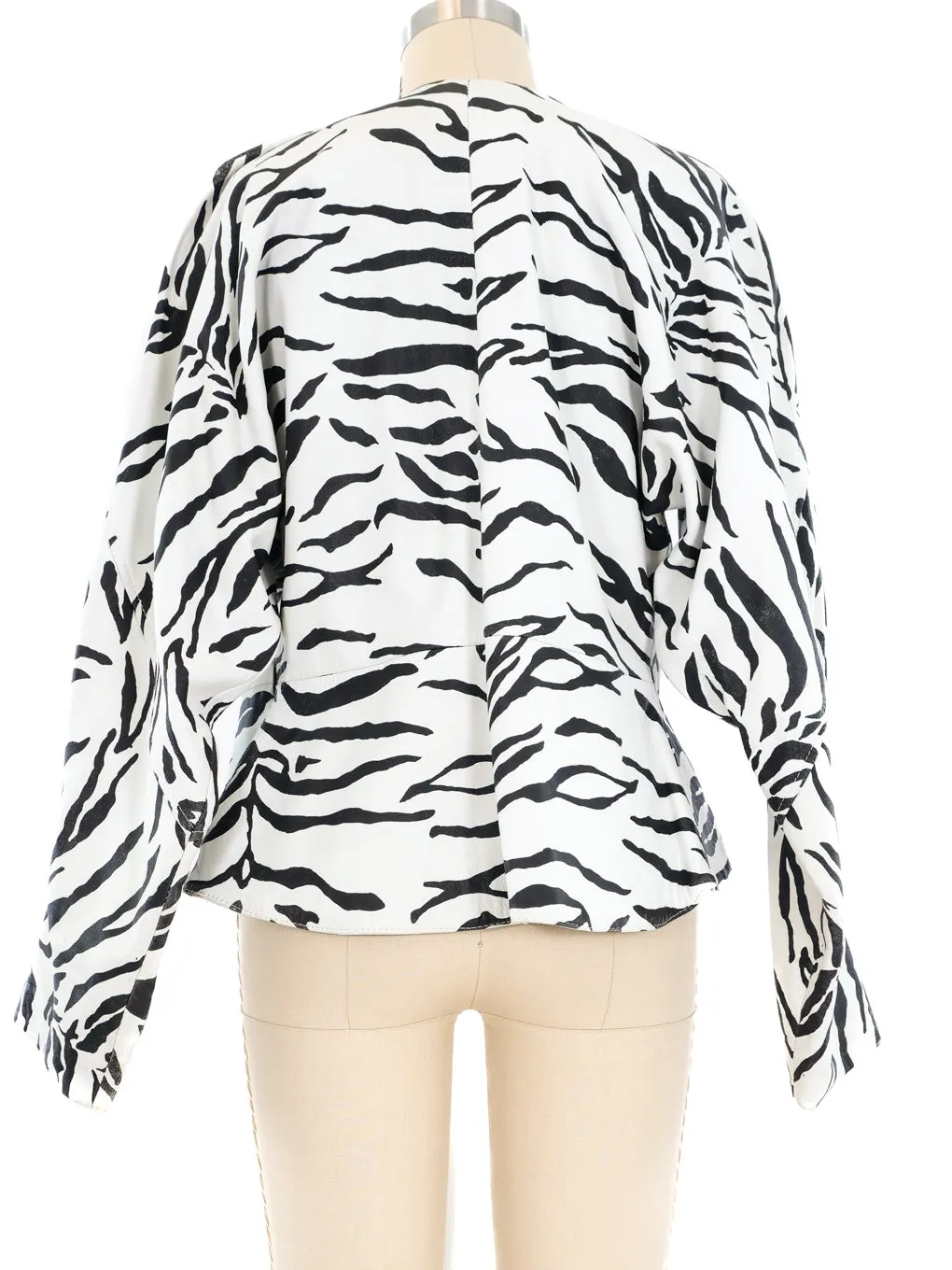 Jitrois Tiger Stripe Leather Jacket