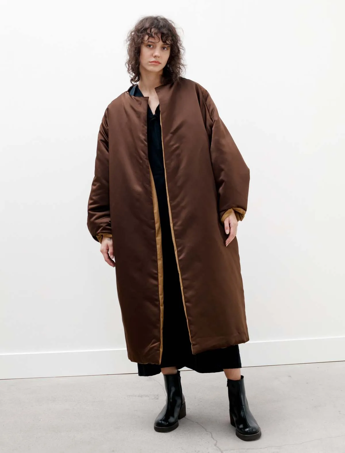 Lies Large Coat - Toffee Brown