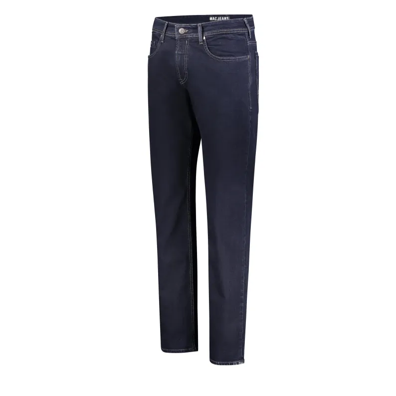 MAC Regular Straight Wide Thigh Fit Jeans 0384 0982L Ben - Blue-Black