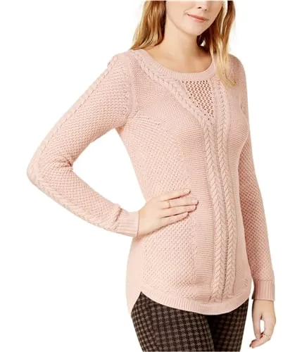 Maison Jules Womens Cable Knit Sweater