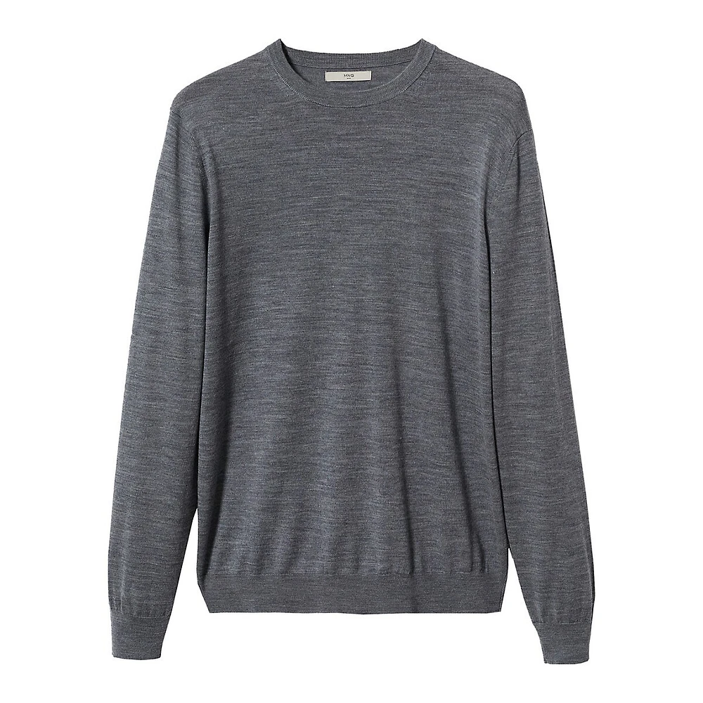 Mango Crewneck Woollen Sweater