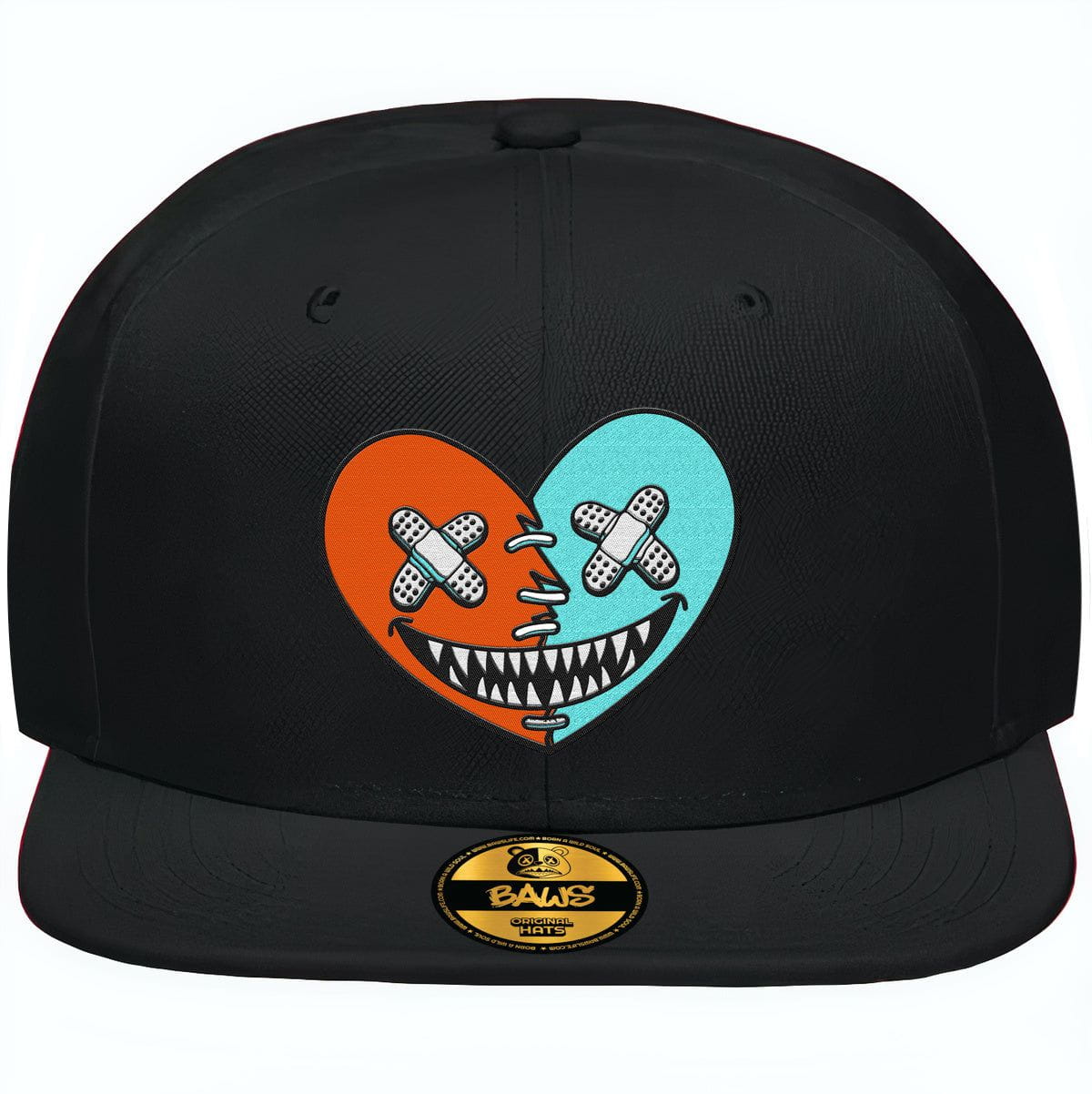 Miami Dolphin Dunks Fitted Hat to Match - MIAMI HEART BAWS