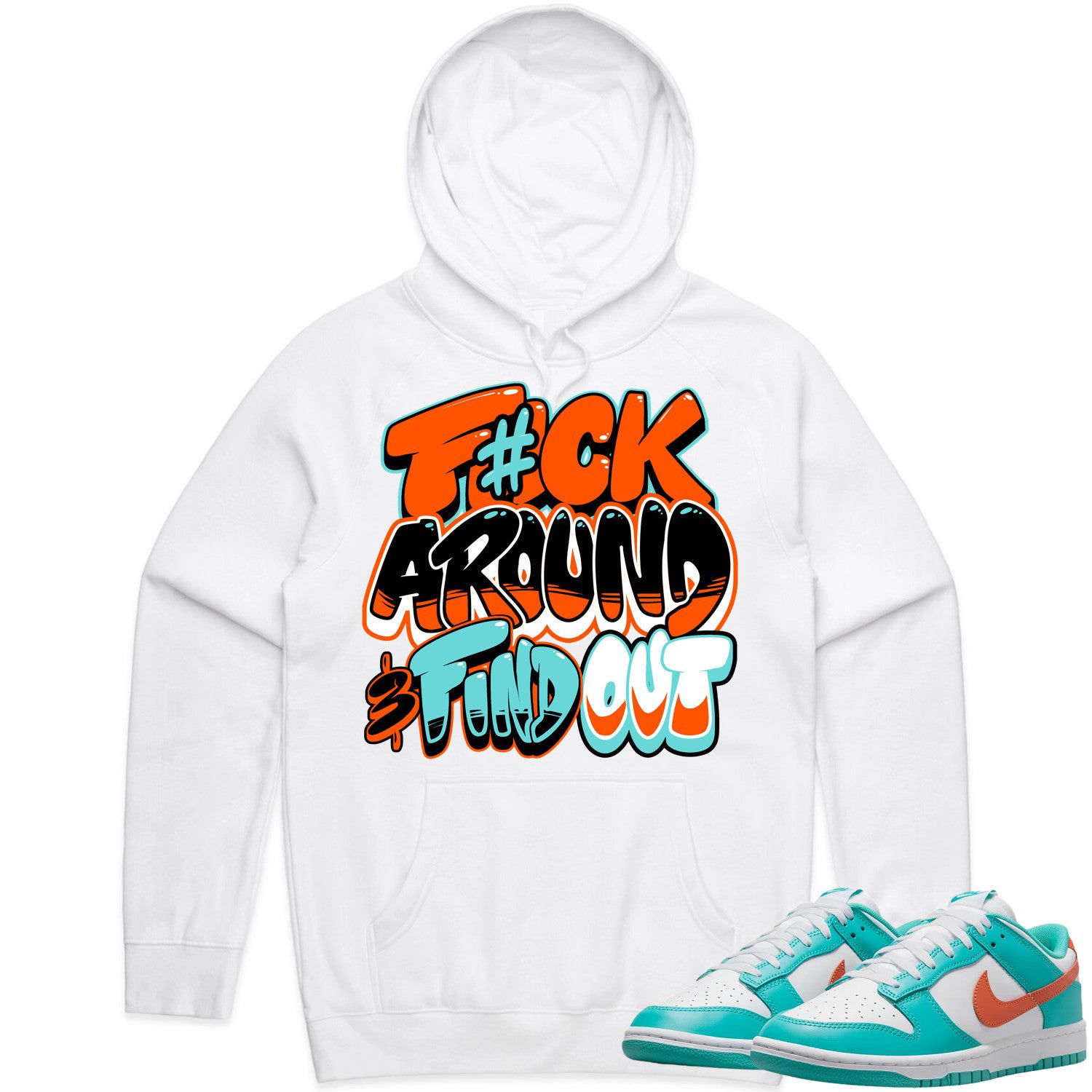 Miami Dolphin Dunks Hoodie to Match - MIAMI F#CK