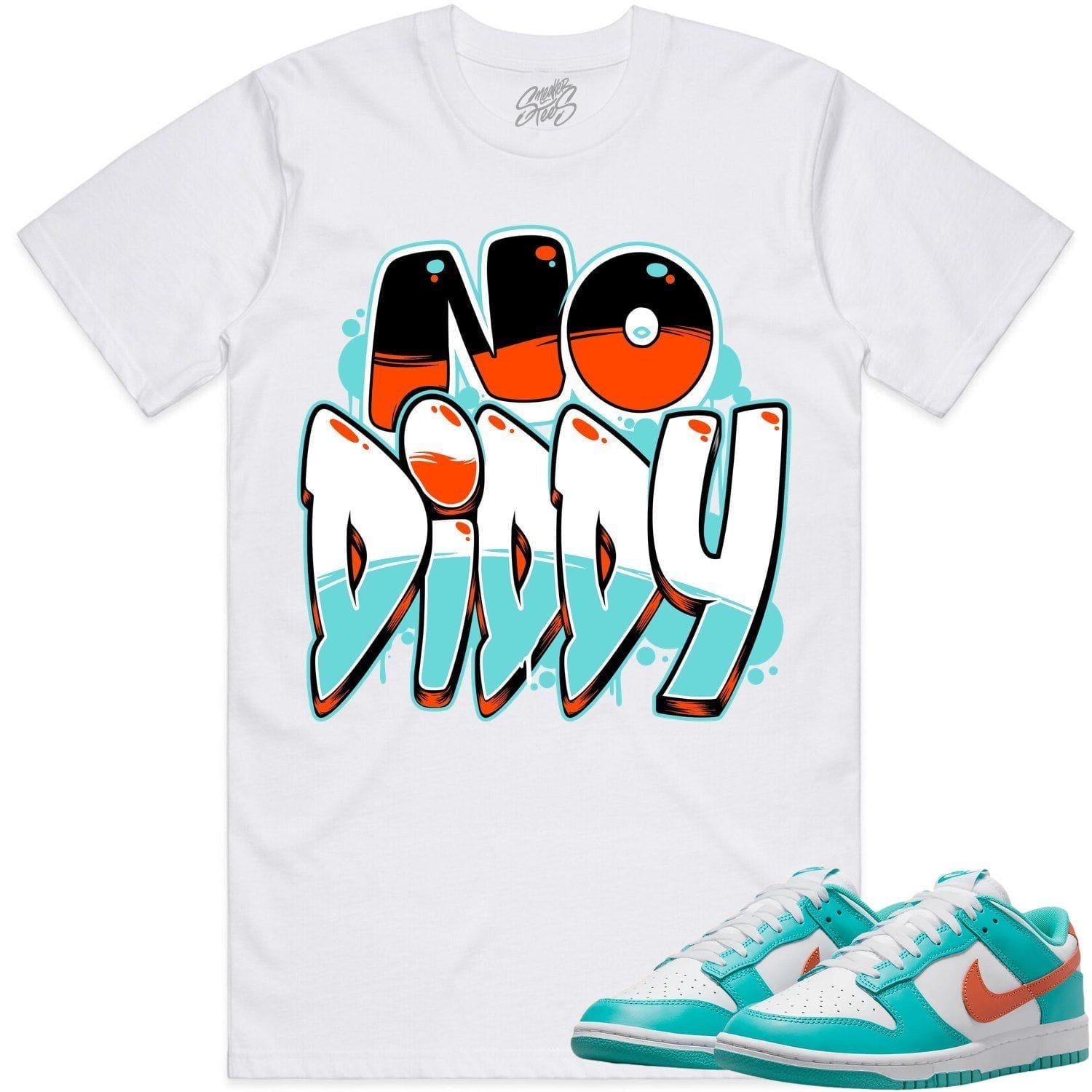 Miami Dolphin Dunks Shirt to Match - MIAMI NODIDDY