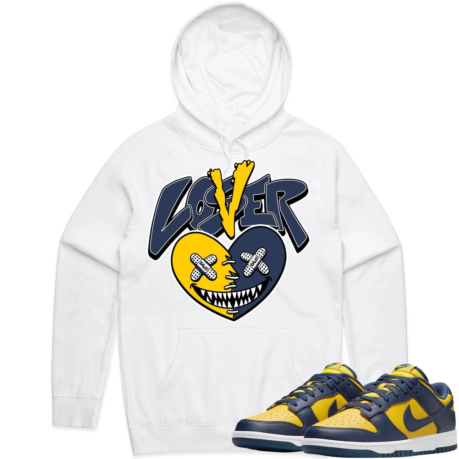 Michigan Dunks Hoodie to Match - MICHIGAN LOVER LOSER BAWS