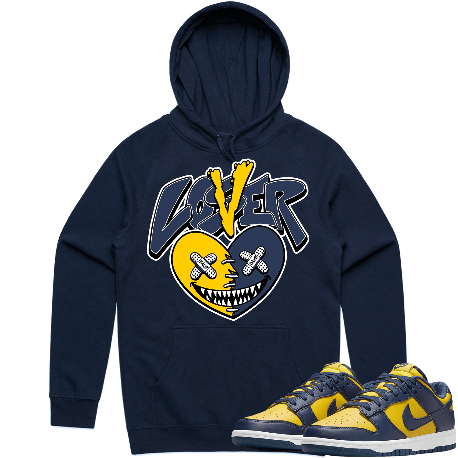 Michigan Dunks Hoodie to Match - MICHIGAN LOVER LOSER BAWS