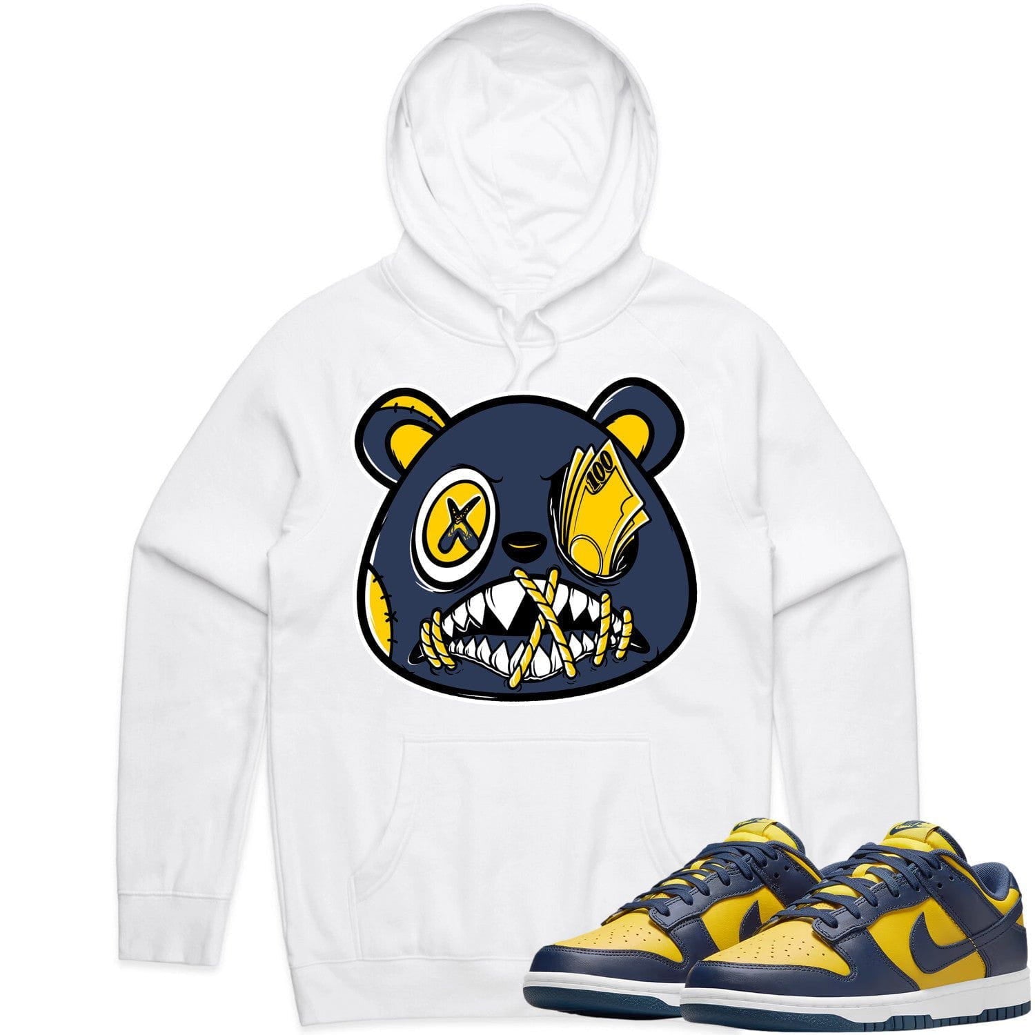 Michigan Dunks Hoodie to Match - MICHIGAN MONEY TALKS BAWS