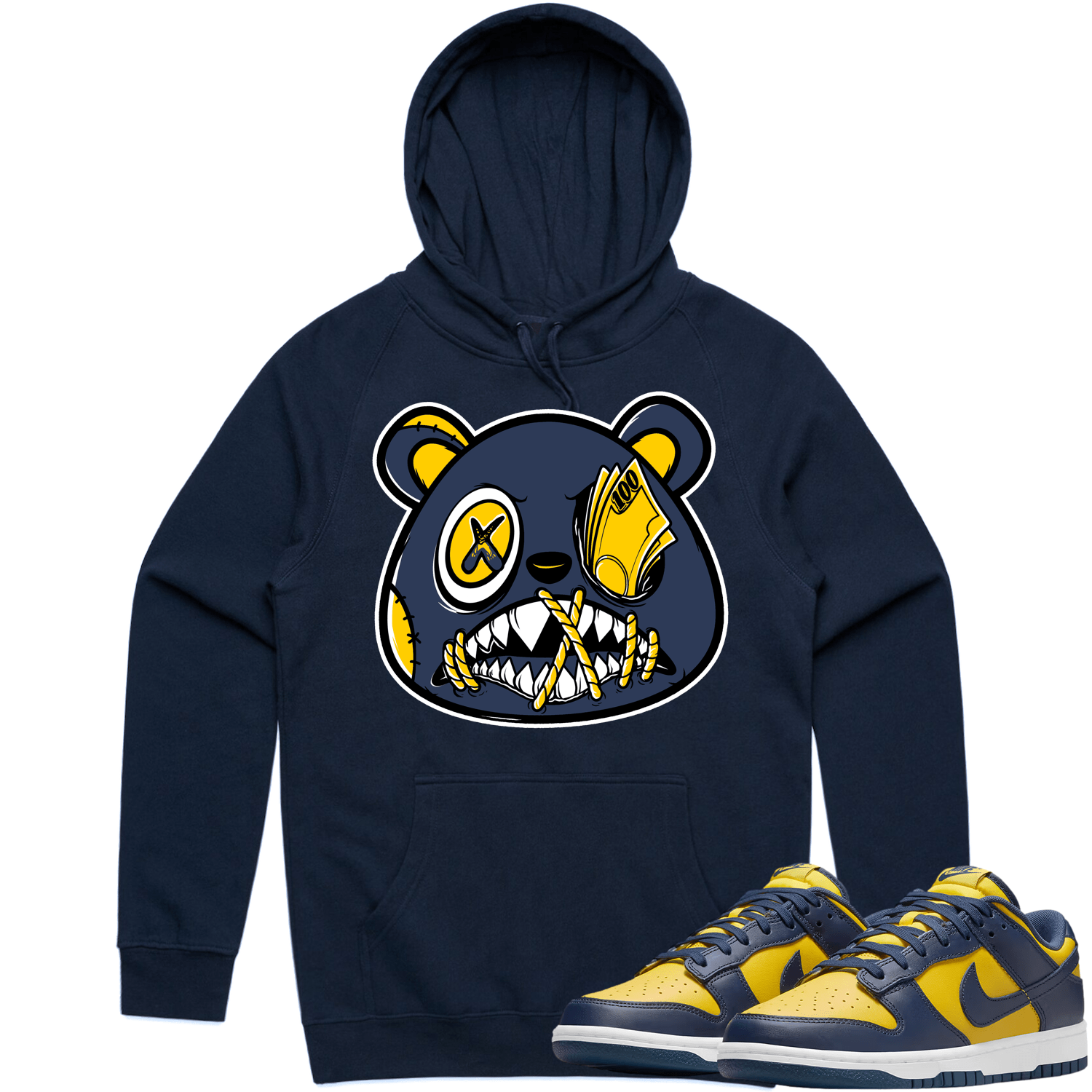 Michigan Dunks Hoodie to Match - MICHIGAN MONEY TALKS BAWS