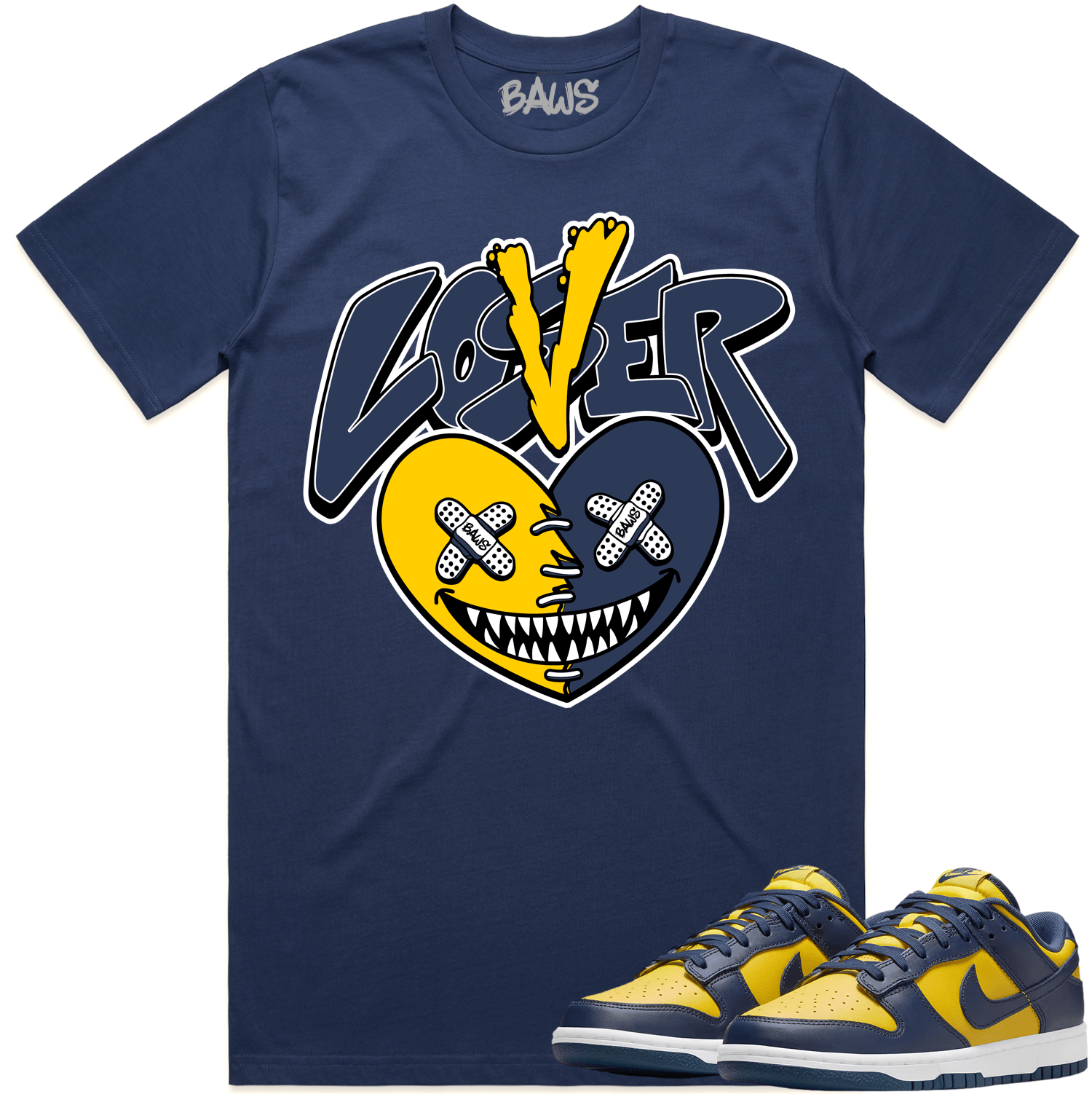 Michigan Dunks Shirt to Match - MICHIGAN LOVER LOSER BAWS