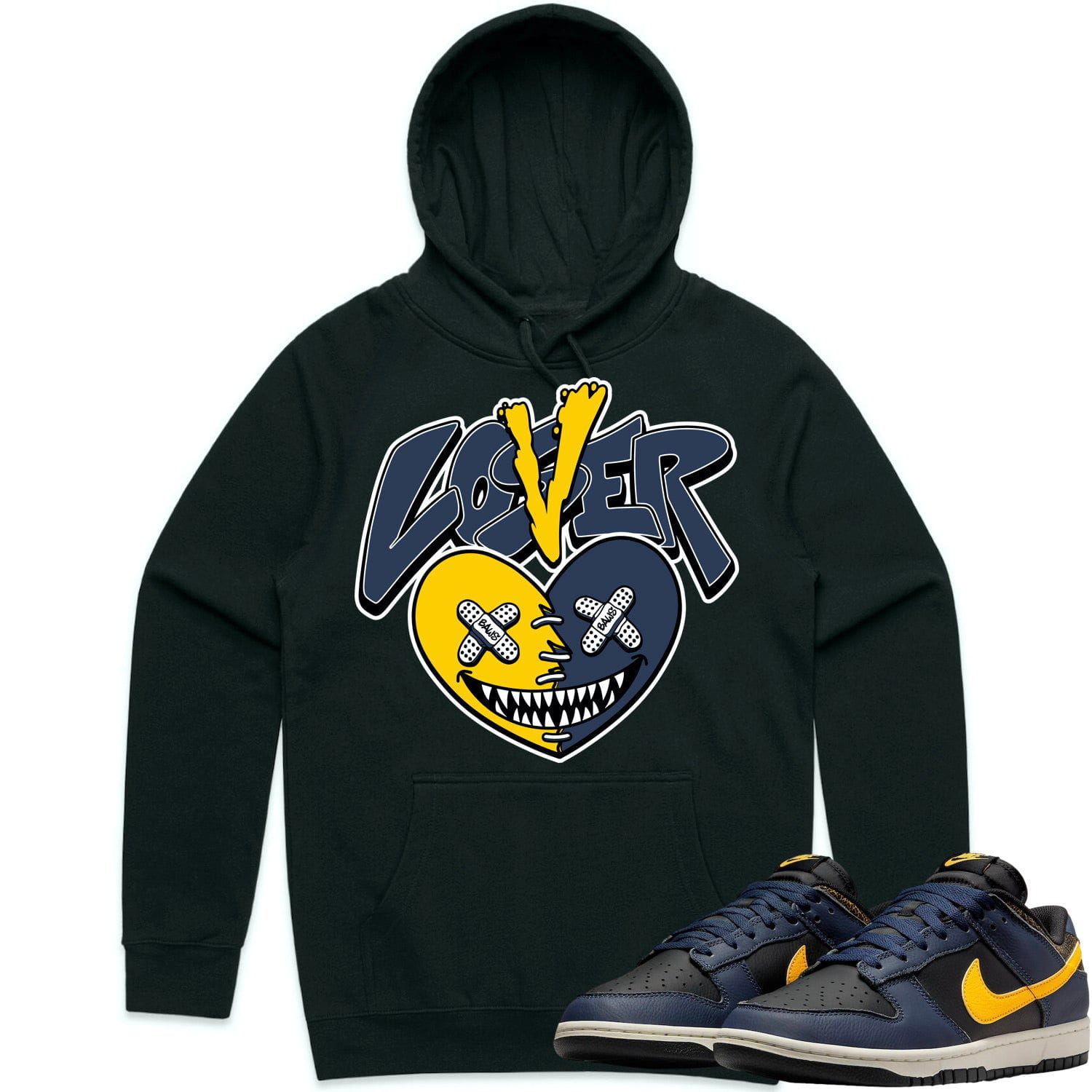 Michigan Vintage Dunks Hoodie to Match - MICHIGAN LOVER LOSER BAWS