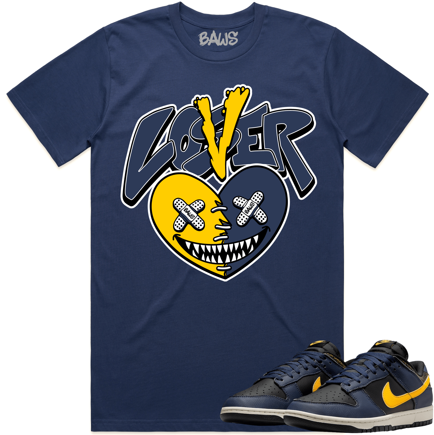 Michigan Vintage Dunks Shirt to Match - MICHIGAN LOVER LOSER BAWS