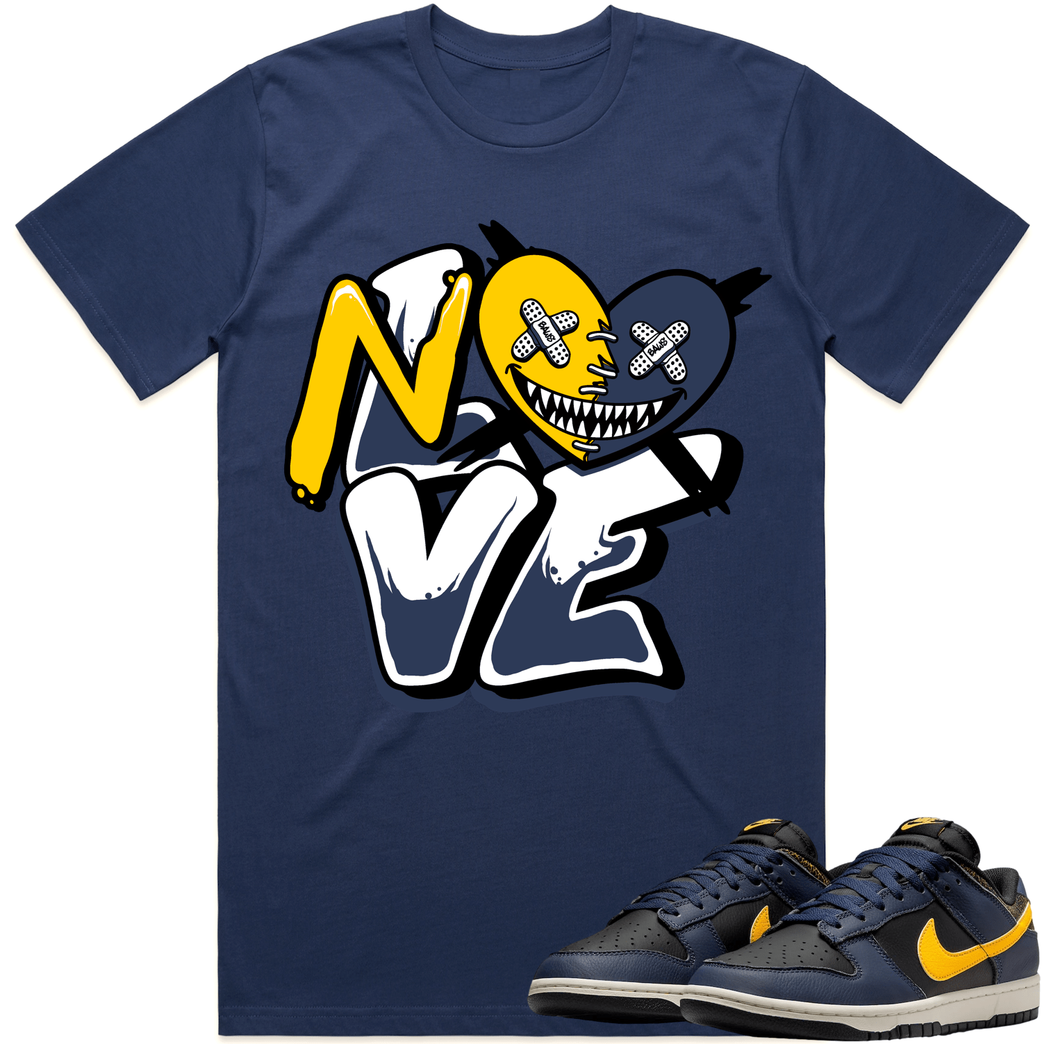 Michigan Vintage Dunks Shirt to Match - MICHIGAN NO LOVE BAWS