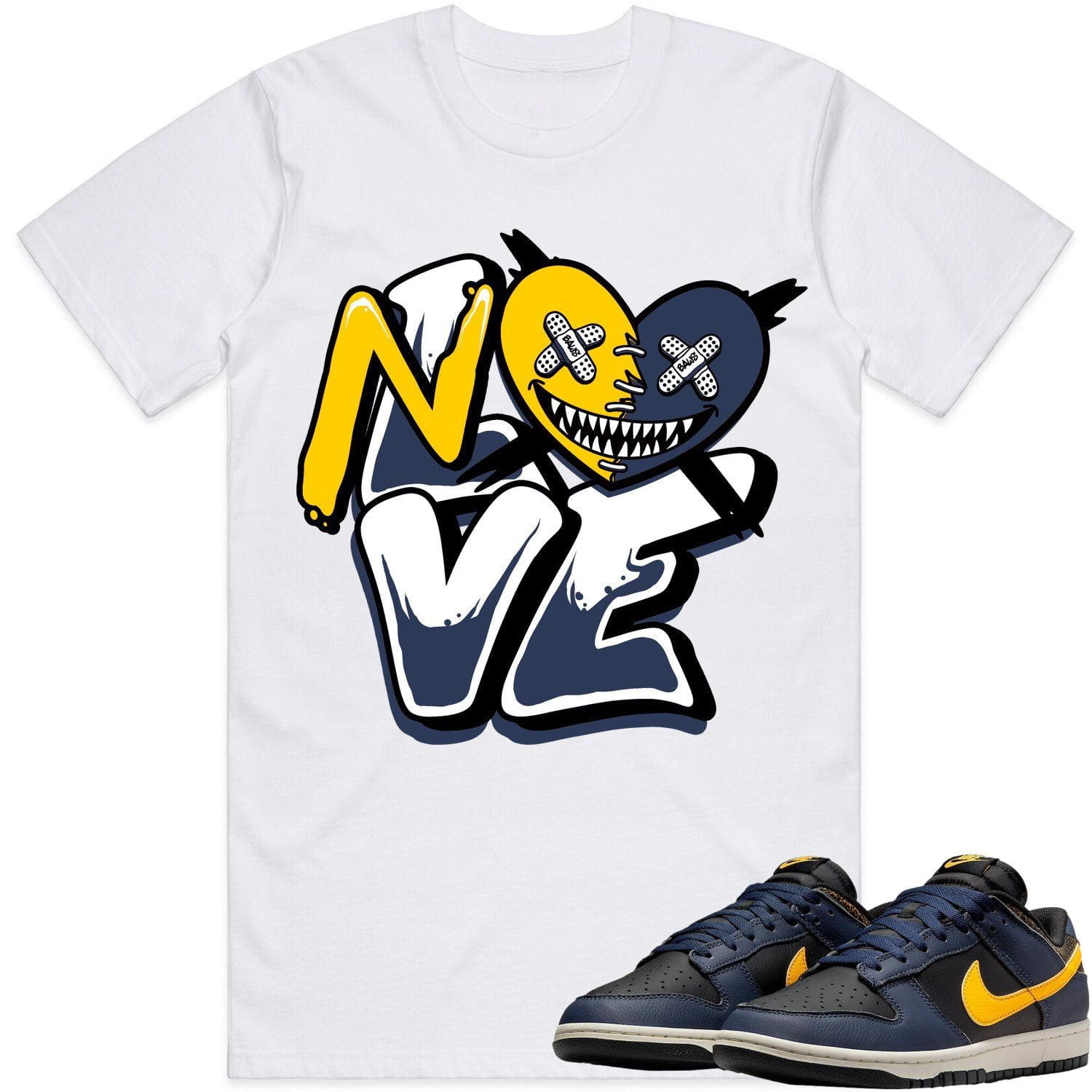 Michigan Vintage Dunks Shirt to Match - MICHIGAN NO LOVE BAWS