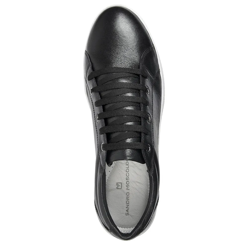 Movers by Sandro Moscoloni Bravo Black Perfed toe six eyelet sneakers