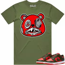 Mystic Red Dunks Shirt to Match - ANGRY MONEY TALKS BAWS