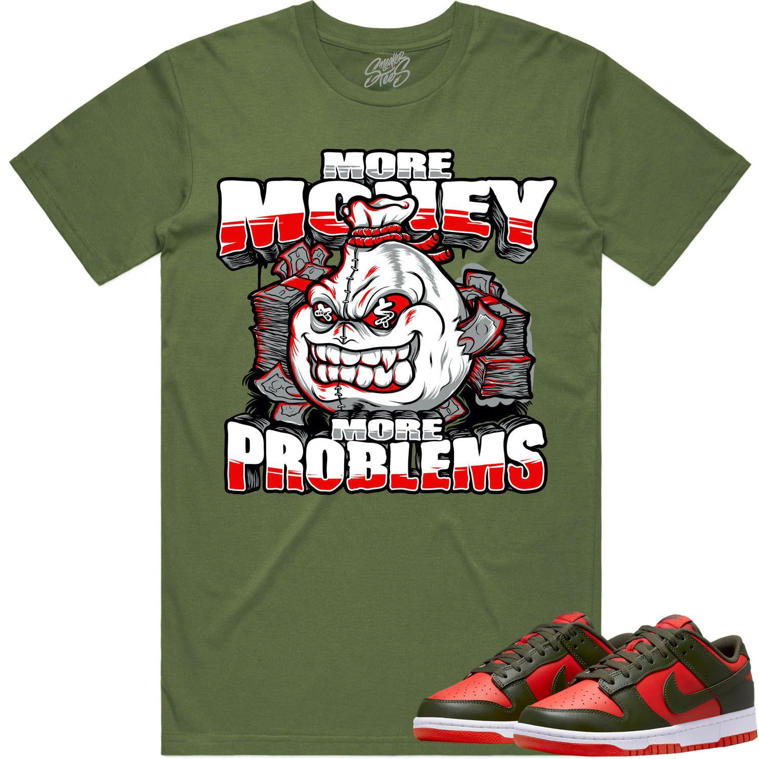 Mystic Red Dunks Shirt to Match - RED MORE PROBLEMS