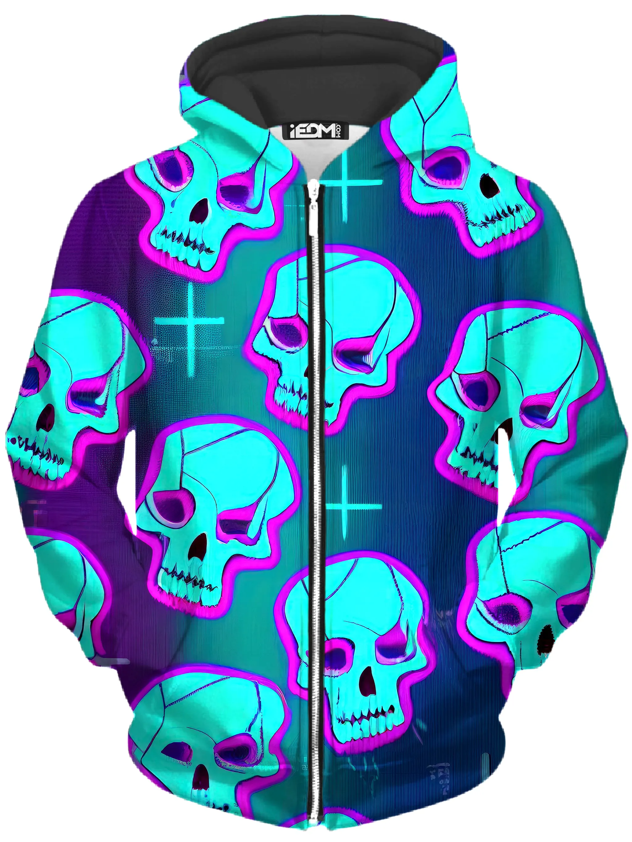 Neon Fright Zip-Up Hoodie and Leggings Combo