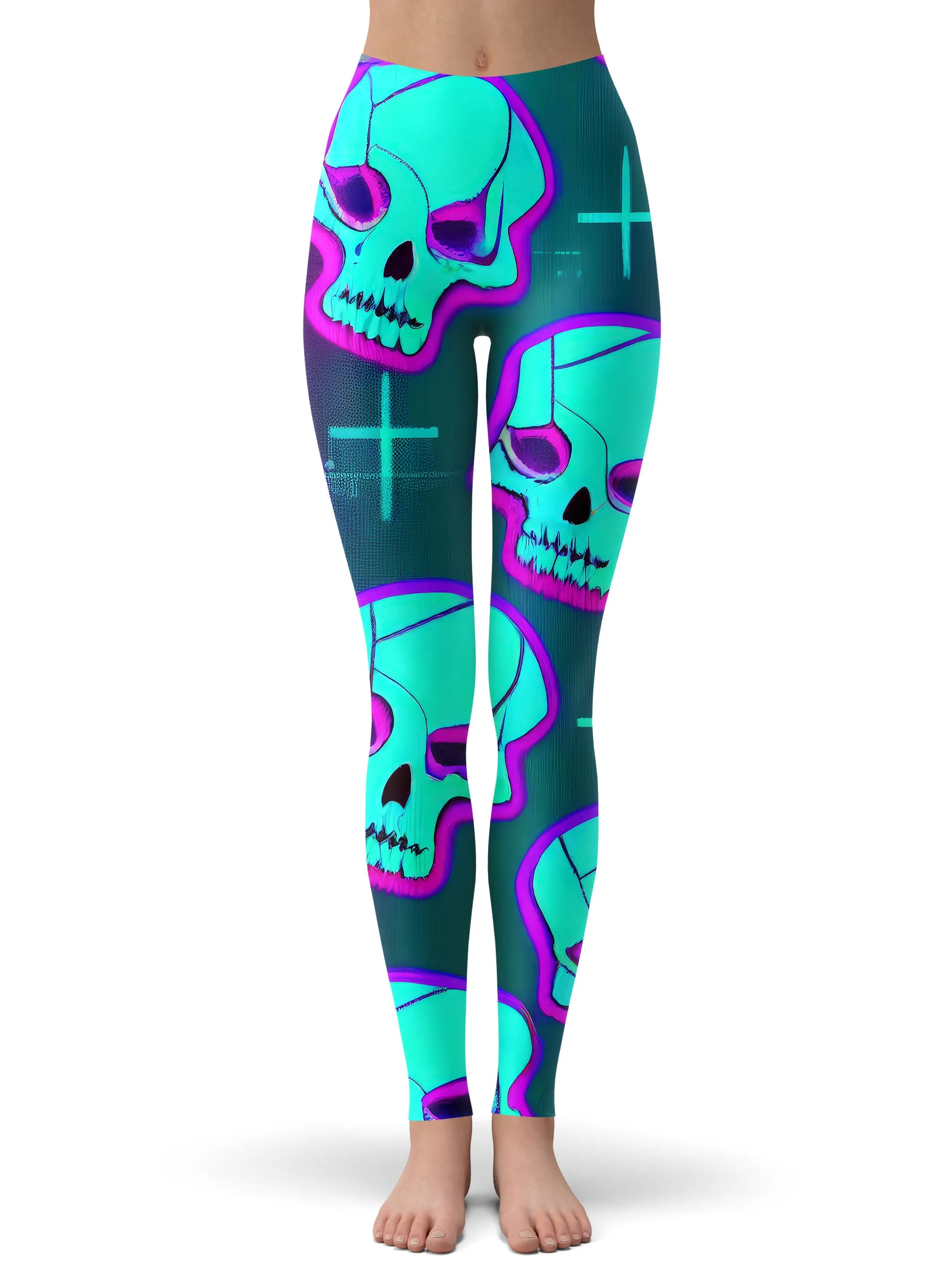 Neon Fright Zip-Up Hoodie and Leggings Combo