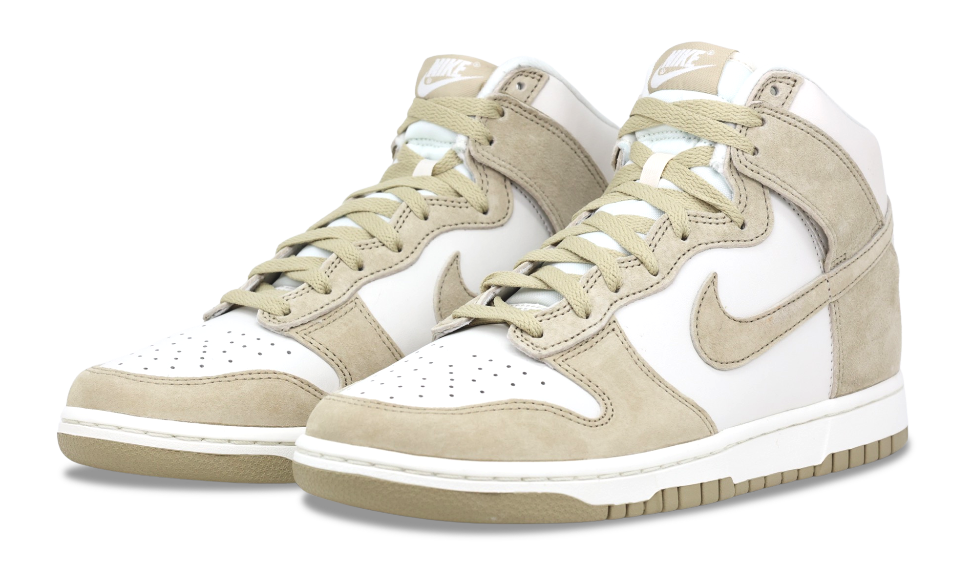 Nike Dunk High Tan Suede White