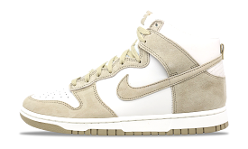 Nike Dunk High Tan Suede White