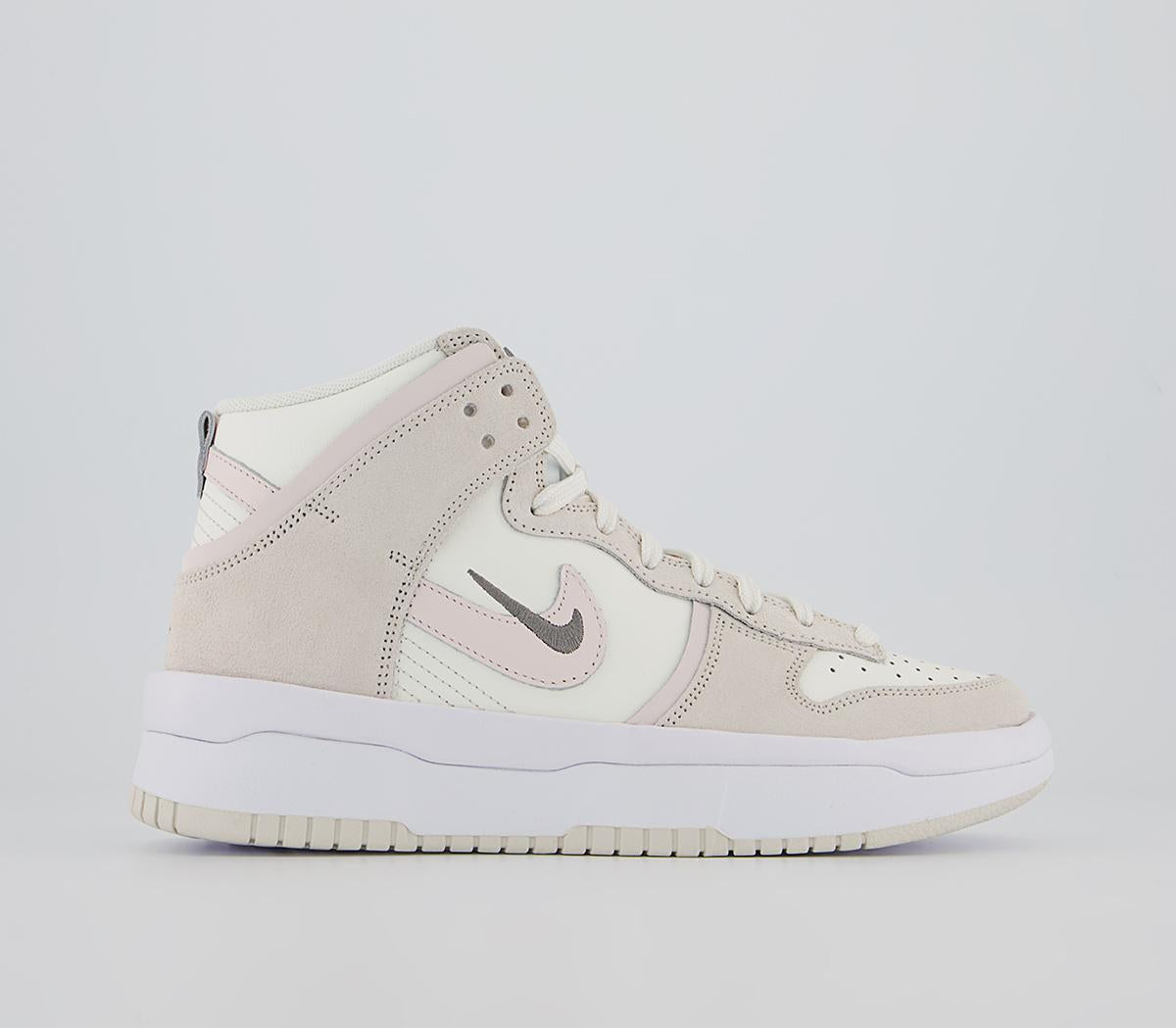 Nike Dunk High Up Sail Flat Pewter Phantom Light Soft Pink Uk Size 4