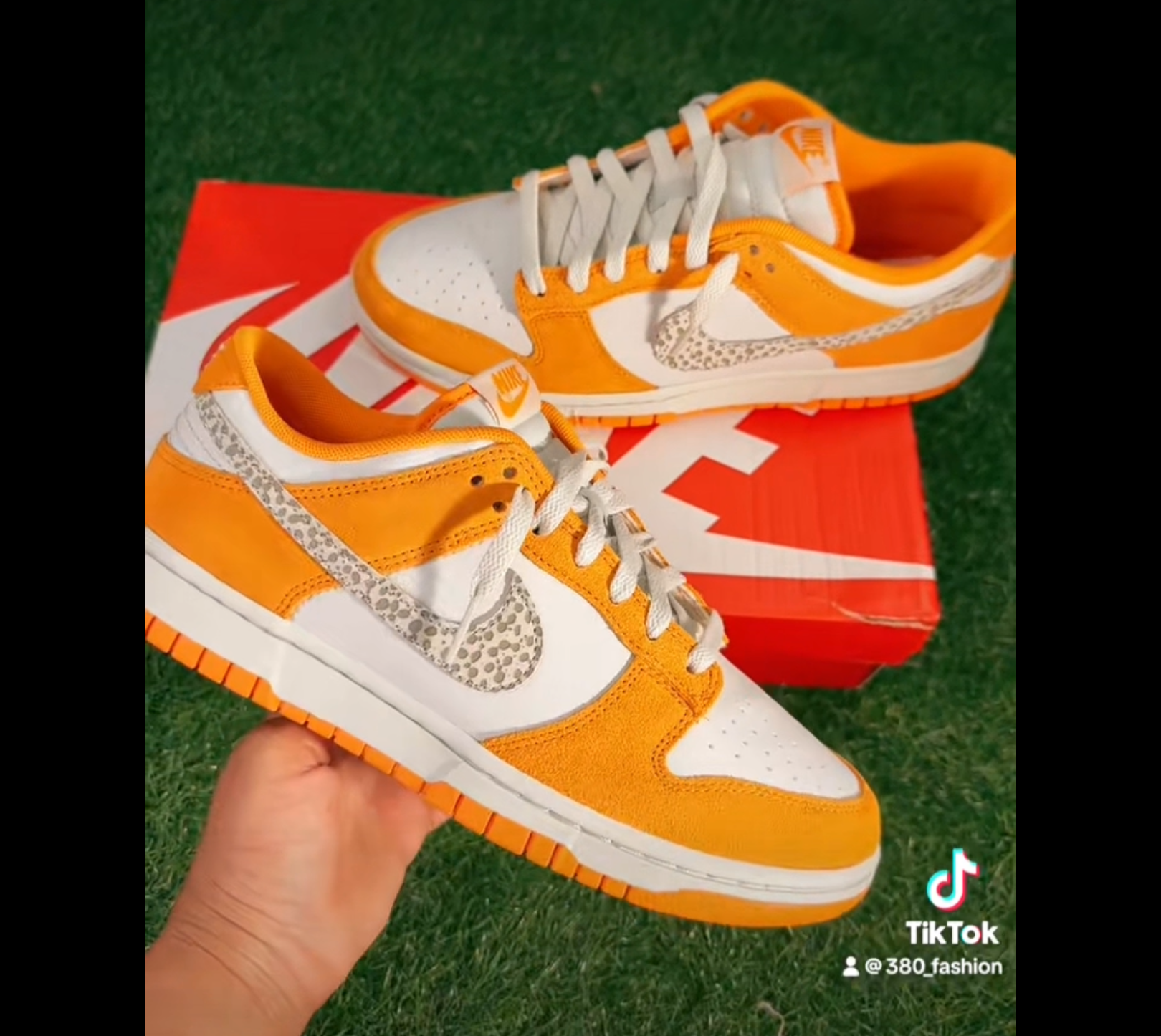 Nike Dunk Low Safari Swoosh “Kumquat”