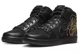 Nike SB Dunk High FAUST Black Gold