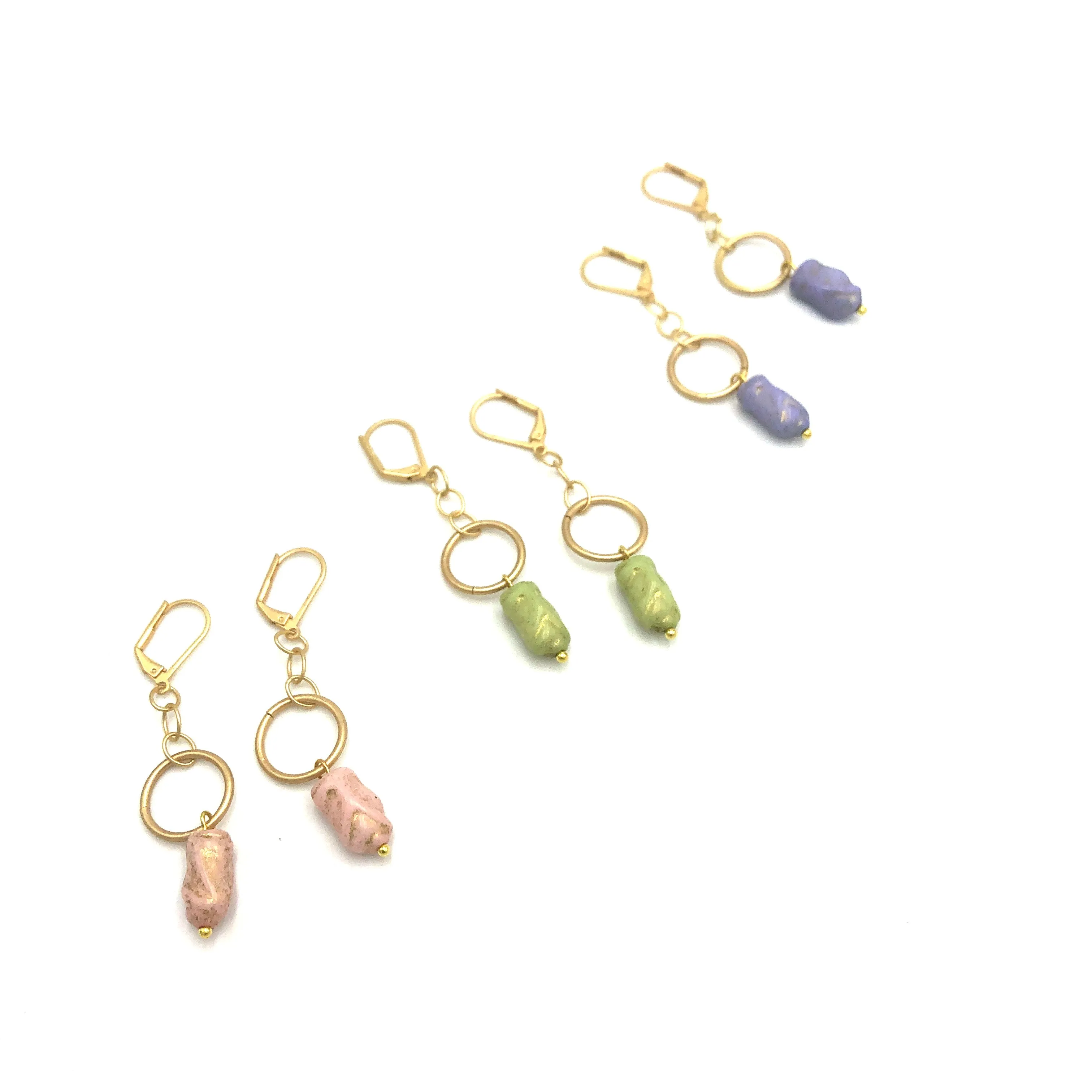 Nugget Wrap Statement Drop Earrings