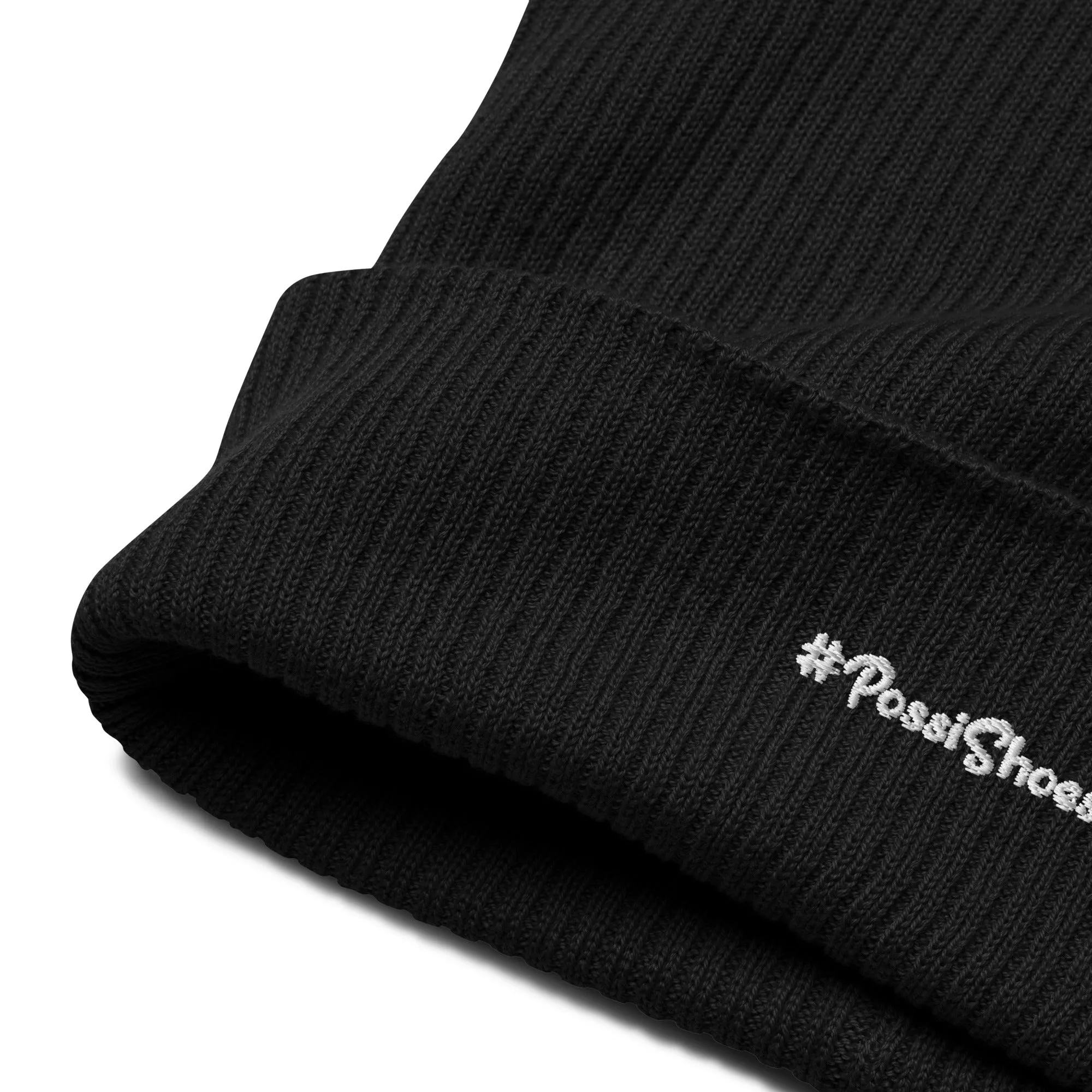 Organic ribbed beanie