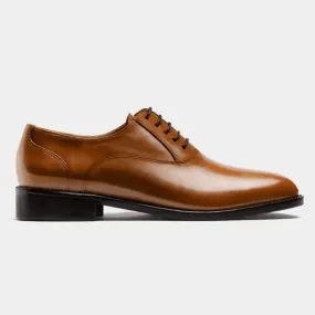 Oxford shoes in brown leather