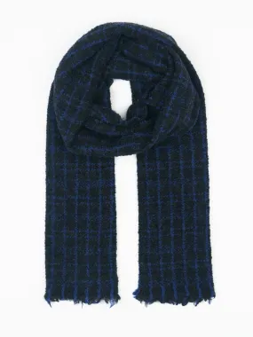 Paris Scarf Blue/ Charcoal 