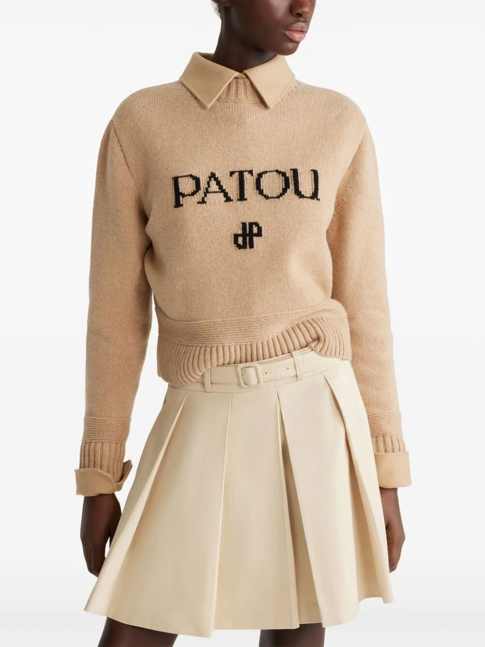 PATOU INTARSIA SWEATER