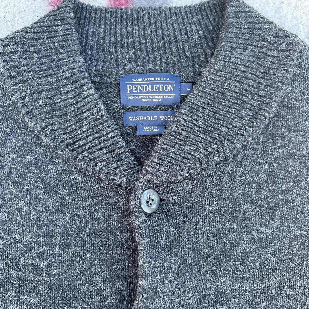 Pendleton Men's Black Cardigan