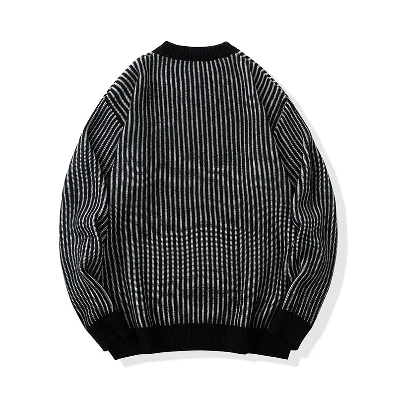 Plated Rib Crew Neck Sweater