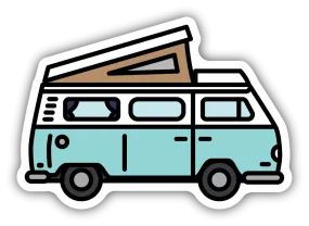 POP-TOP CAMPER LARGE STICKER