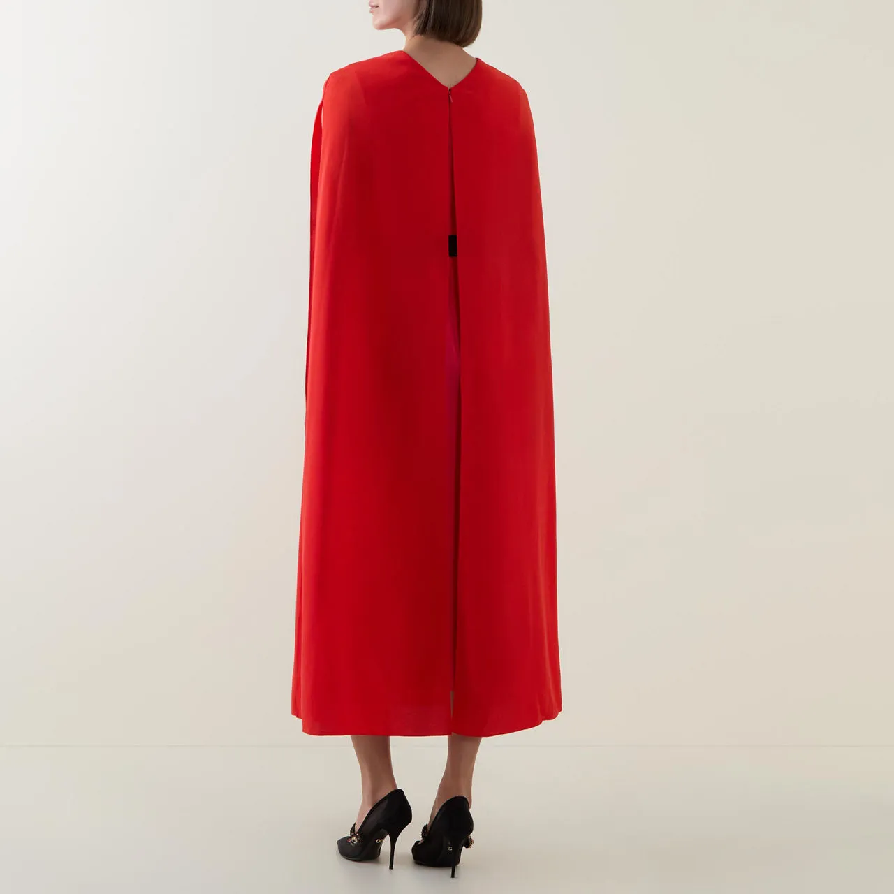 ROKSANDA Fyera Cape Dress - Red