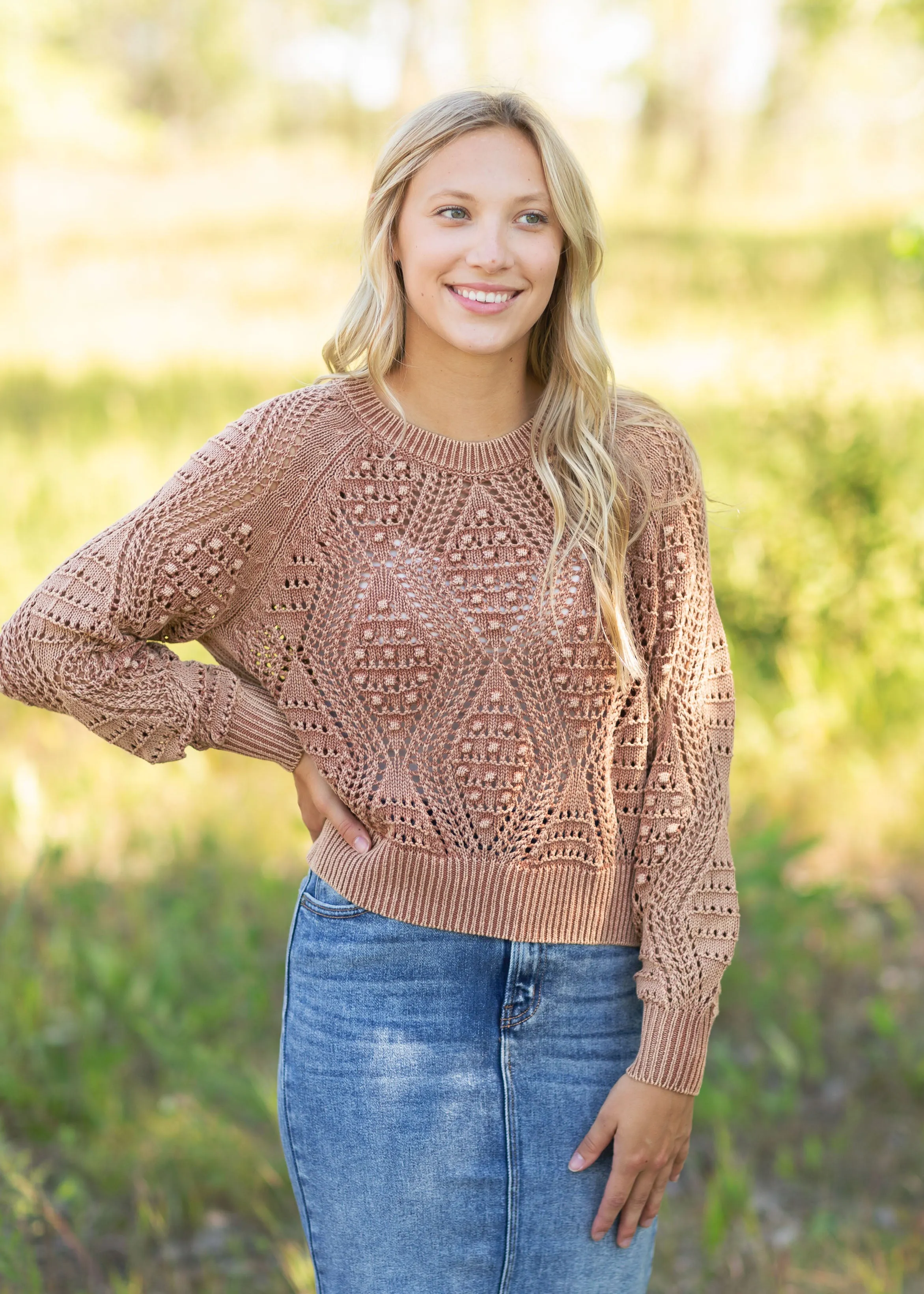 Rust Long Sleeve Sweater