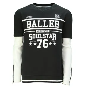 Soul Star Noir Baller 76 Sweatshirt Black