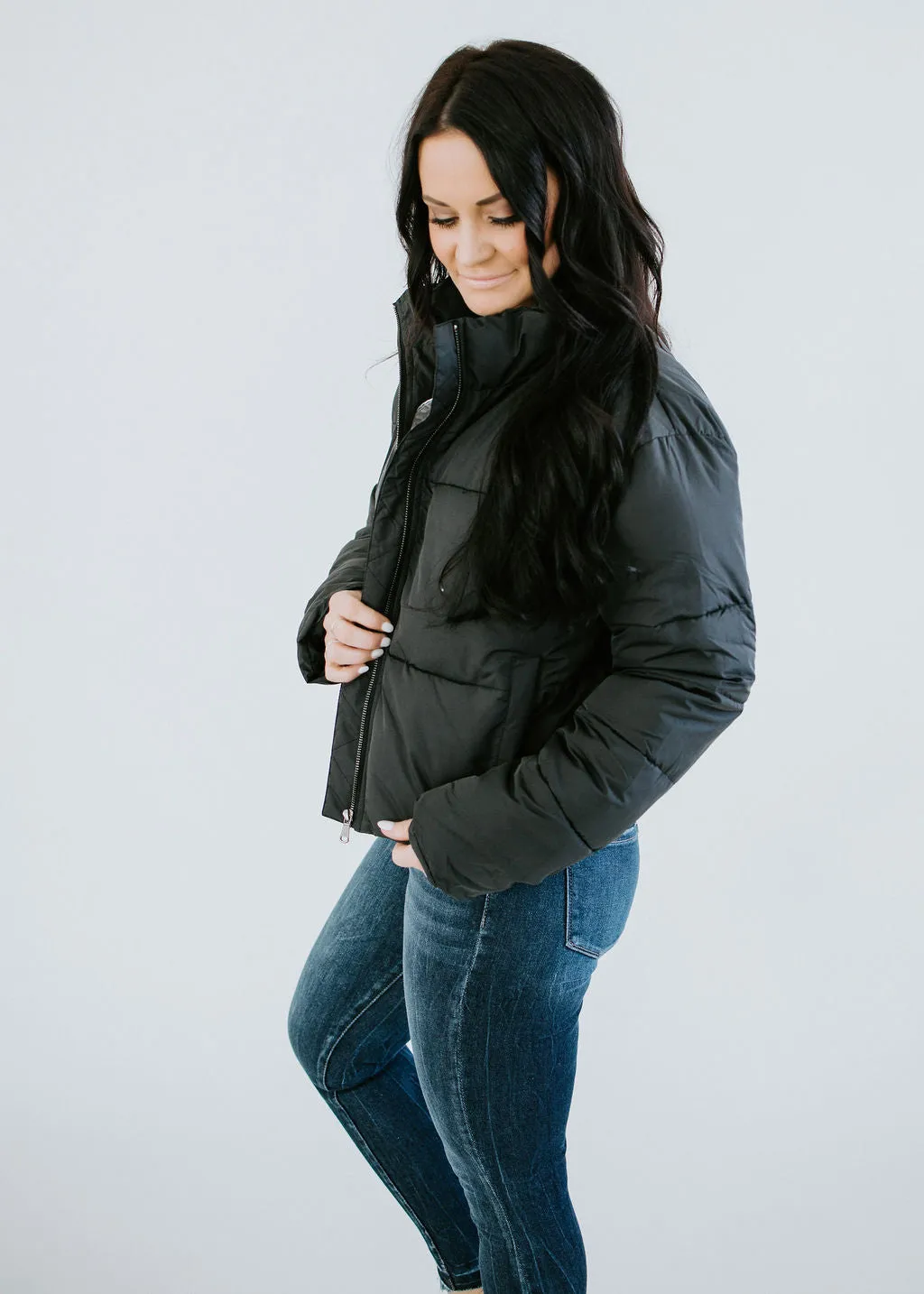 Street Style Cropped Puffer Jacket