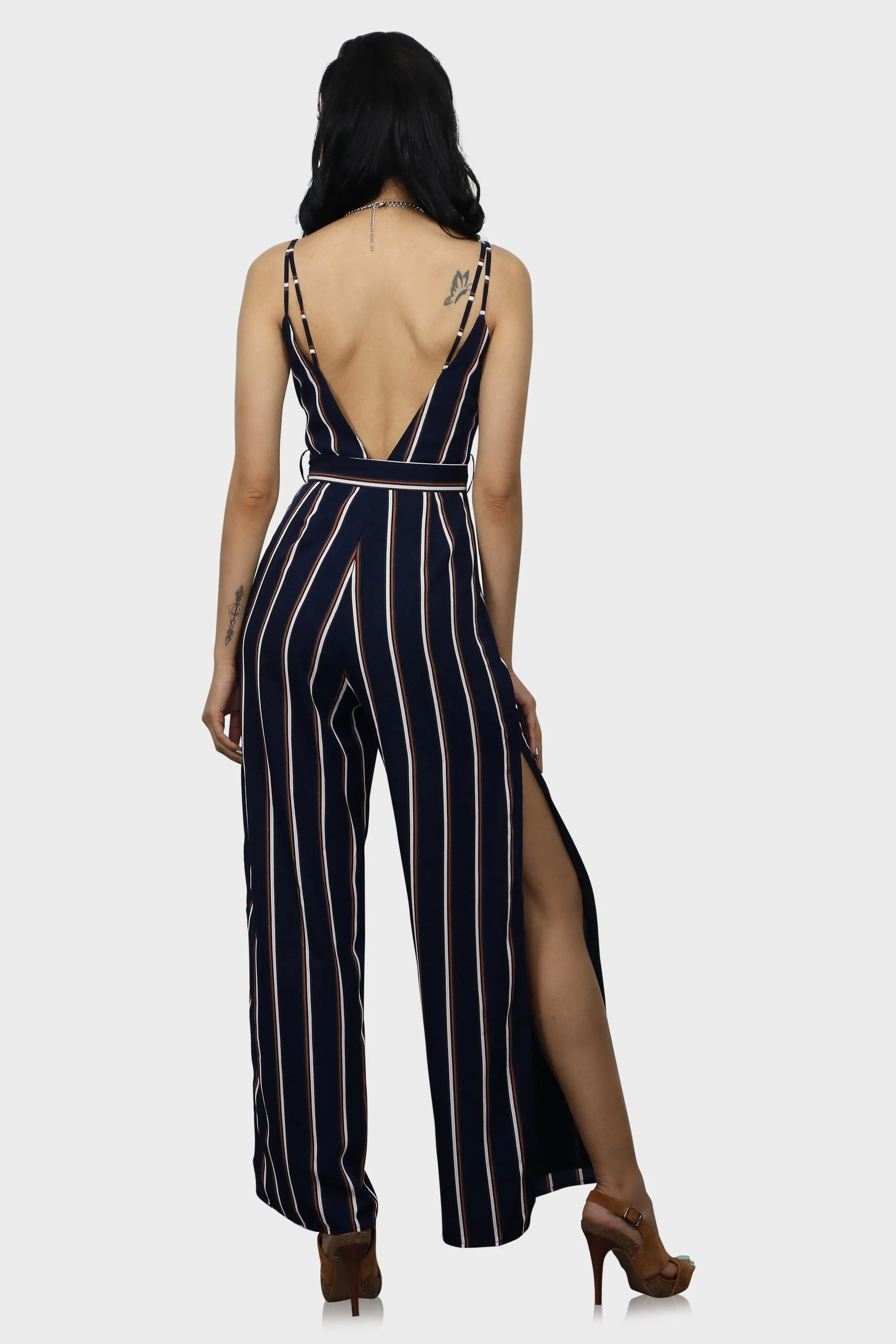 Striped Jumpsuit