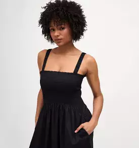 The Anjuli Nap Dress - Black Cotton