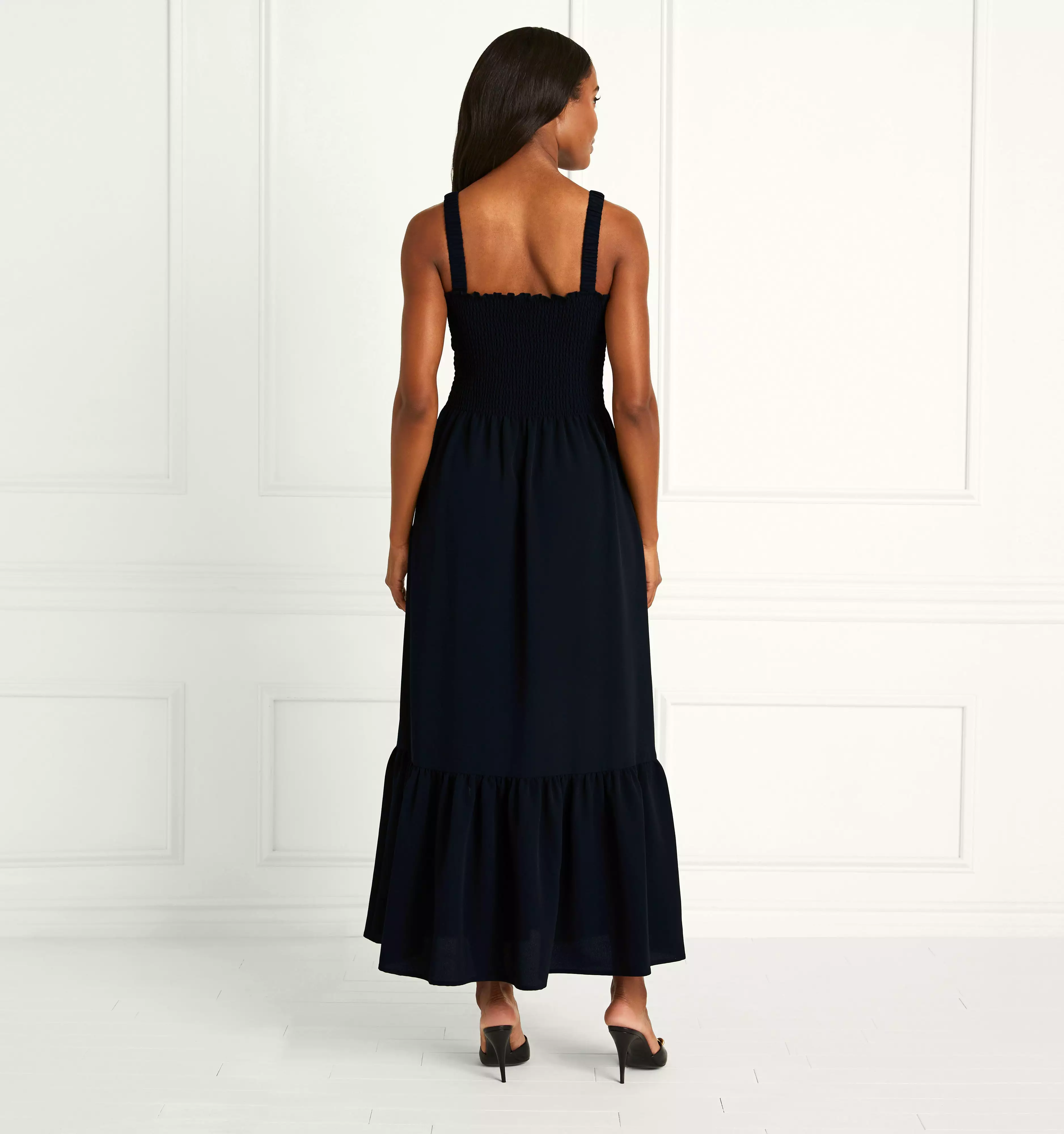 The Anjuli Nap Dress - Black Crepe