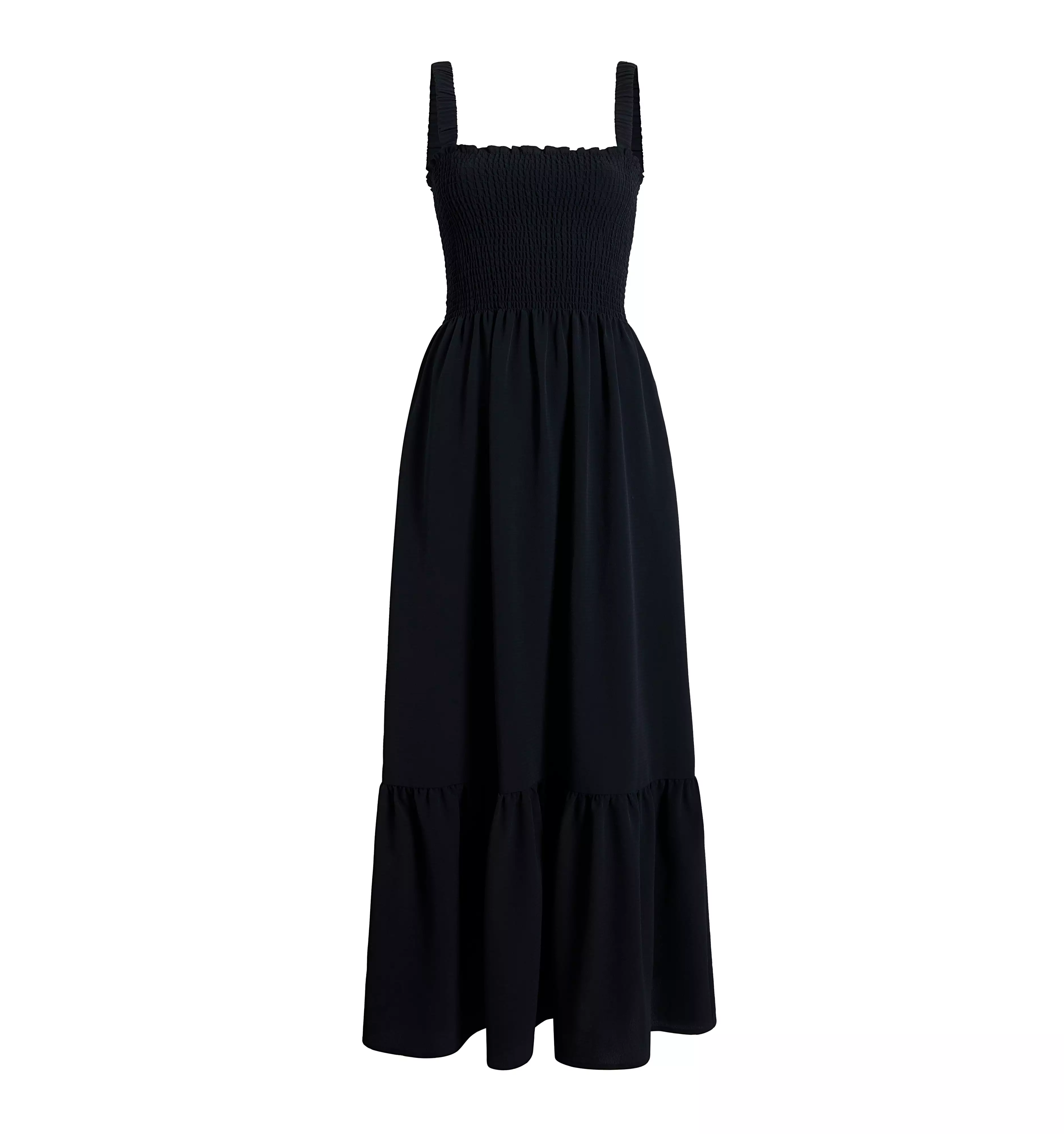 The Anjuli Nap Dress - Black Crepe