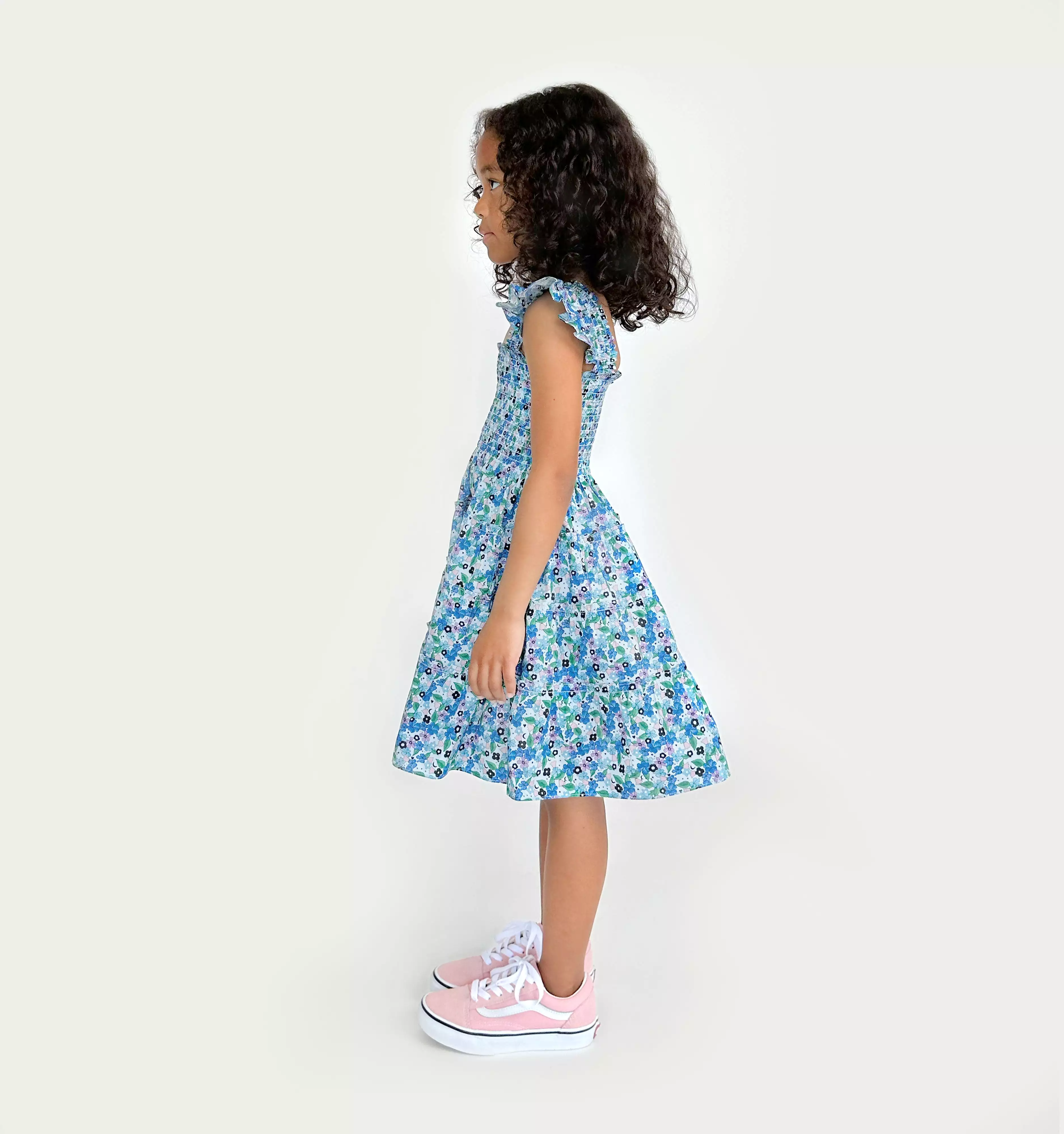 The Artist's Edition Tiny Ellie Nap Dress - Beflowered Charms Cotton