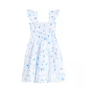 The Baby Ellie Nap Dress - Blue Botanical